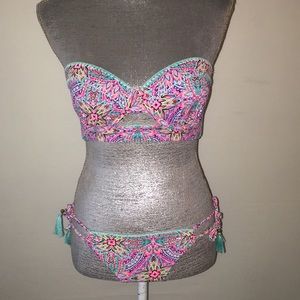 NWOT Shade & Shore strapless bikini top